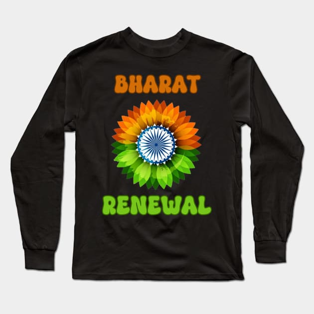 Bharat Renewal India Long Sleeve T-Shirt by Piggy Boxer